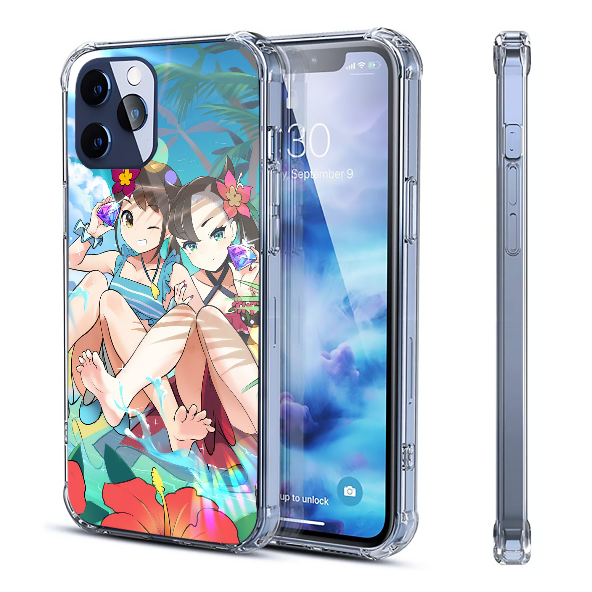 （画像用） ポケットモンスター Pokémon 【iPhone 12シリーズ対応】透明スマホケース（クリアソフトケース）